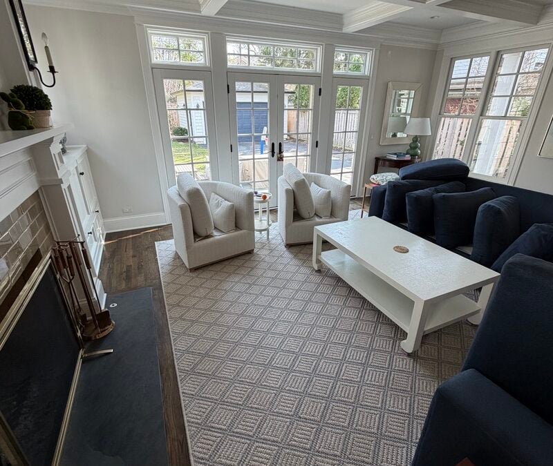 Winnetka, Illinois Furniture Revival: A Family Sectional & Club Chair Success Story