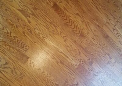 Professional hardwood floor cleaning service by Wiz Team, Inc. showcasing eco-friendly techniques in a Lake Forest home.